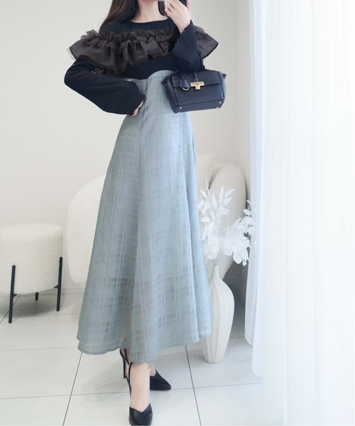 「mily bilet」 ドッキングワンピース X-LARGE アイボリー レディース_画像6