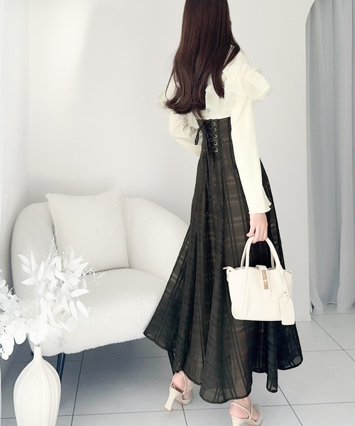 「mily bilet」 ドッキングワンピース X-LARGE アイボリー レディース_画像7