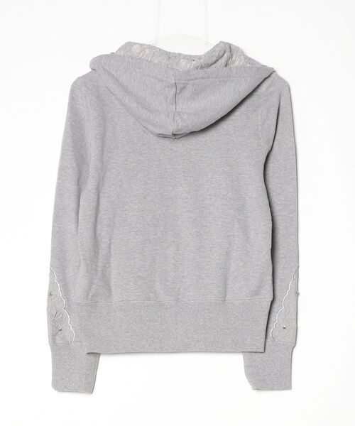 「LAISSE PASSE」 ジップアップパーカー MEDIUM グレー レディース_画像2