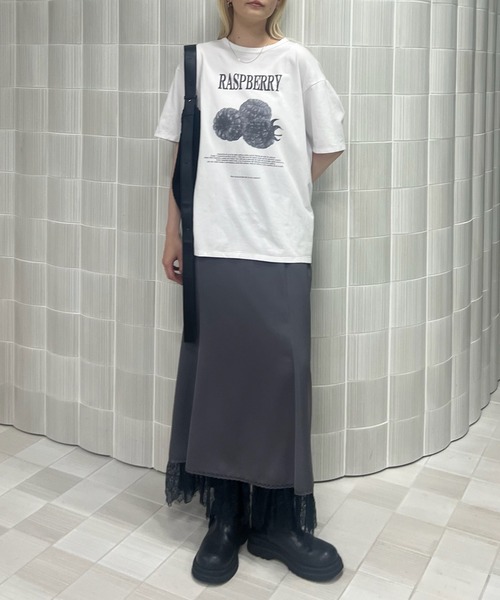スカート 「 ZOZOTOWN限定 」 LACE LAYERED NARROW SKIRTの画像