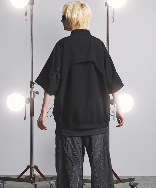 メゾンスペシャル 25ss 切替ニット ナイロン 半袖シャツ 1 メゾンスペシャル 25ss 切替ニット ナイロン 半袖シャツ 1 メゾン