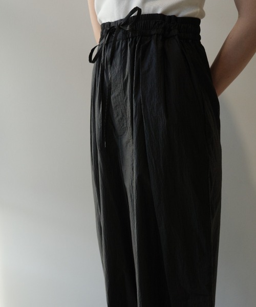 CLANE（クラネ） uvカット パンツ CLANE CRINKLED SHEER NYLON PANTS
