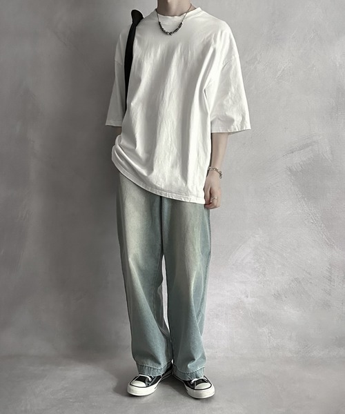 「SERACE」 デニムパンツ M サックスブルー メンズ_画像2