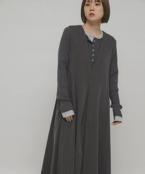 「KBF」 サロペットスカート 38 チャコールグレー レディース_画像6
