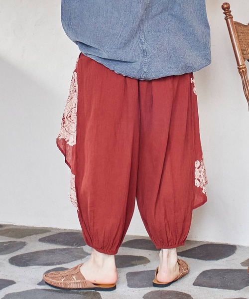 「チャイハネ」 「Amina」サルエルパンツ FREE チャコール メンズ_画像9