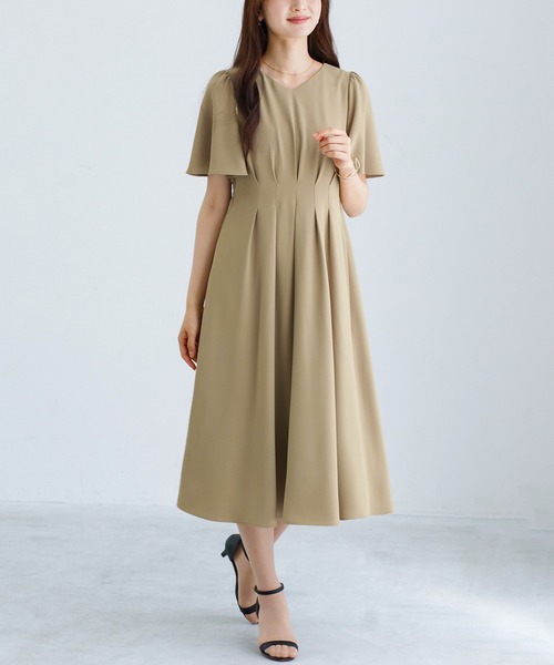 ワンピース 夏 半袖 「 ラクして整うカセット服 」 さらさらオックス
