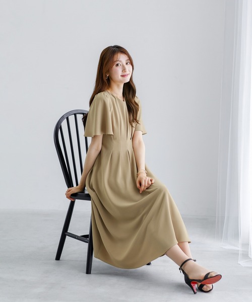 ワンピース 夏 半袖 「 ラクして整うカセット服 」 さらさらオックス
