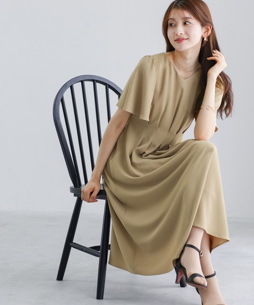 ワンピース 夏 半袖 「 ラクして整うカセット服 」 さらさらオックス