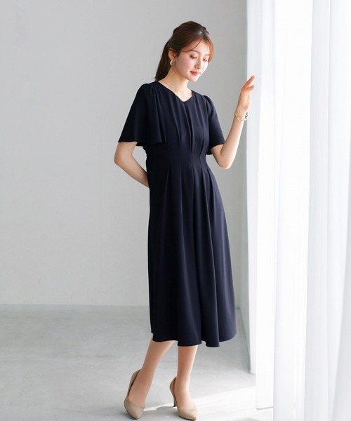 ワンピース 夏 半袖 「 ラクして整うカセット服 」 さらさらオックス