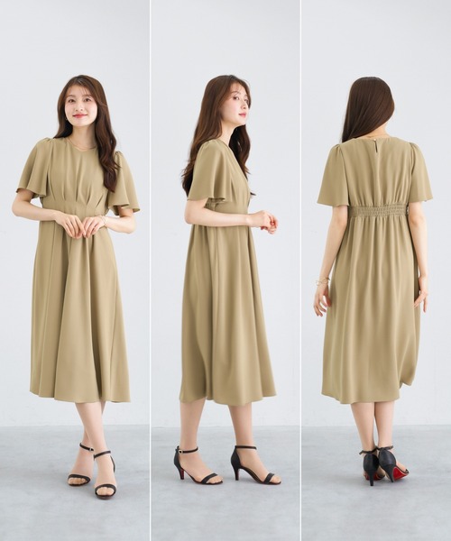ワンピース 夏 半袖 「 ラクして整うカセット服 」 さらさらオックス