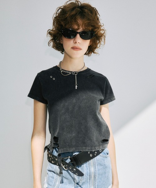JOSE MOON（ジョゼムーン） tシャツ 半袖 DAMAGE TSHIRT MINI/ダメージ