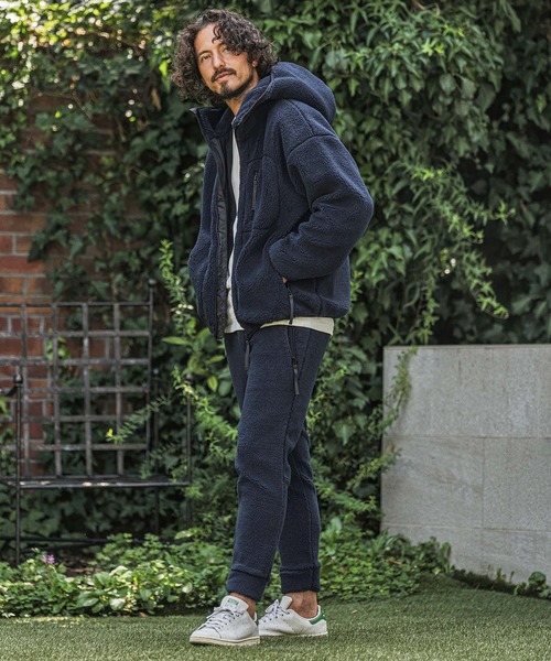 wjk パーカー mpa4181- Solid Boa Hoodie ボアパーカー(WR26W-07
