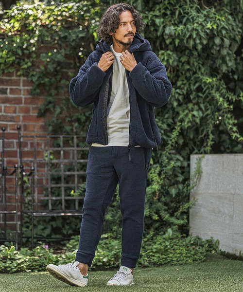 wjk パーカー mpa4181- Solid Boa Hoodie ボアパーカー(WR26W-07
