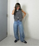 ジーンズ デニム デニムパンツ 「ゆるい曲線が...の詳細画像1