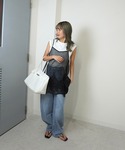 ジーンズ デニム デニムパンツ 「ゆるい曲線が...の詳細画像3