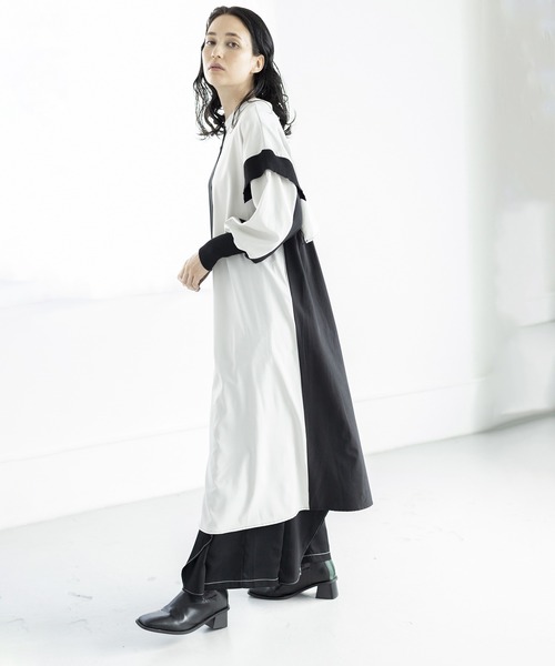 「OSMOSIS」 長袖ワンピース ONE SIZE パープル レディース_画像5