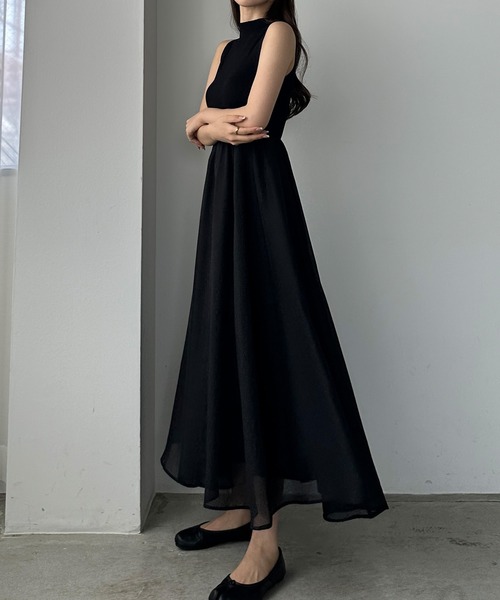 「Louere」 ドッキングワンピース LARGE ブラック レディース_画像6