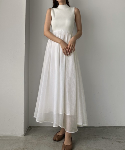 「Louere」 ドッキングワンピース LARGE ブラック レディース_画像8