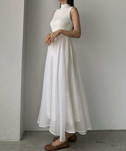 「Louere」 ドッキングワンピース LARGE ブラック レディース_画像9