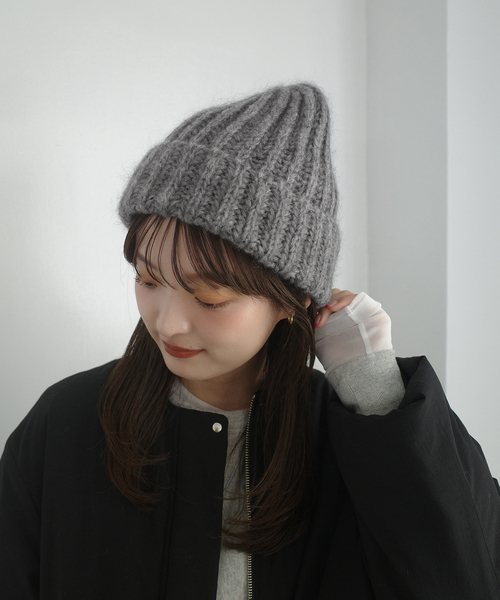 CA4LA（カシラ） ニット帽 ニットキャップ レディース EX PLATINA FOX