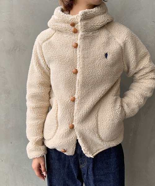 GYMPHLEX（ジムフレックス） コート アウター ボアフードパーカー