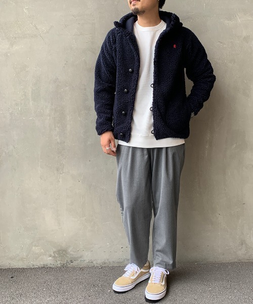 GYMPHLEX（ジムフレックス） コート アウター ボアフードパーカー