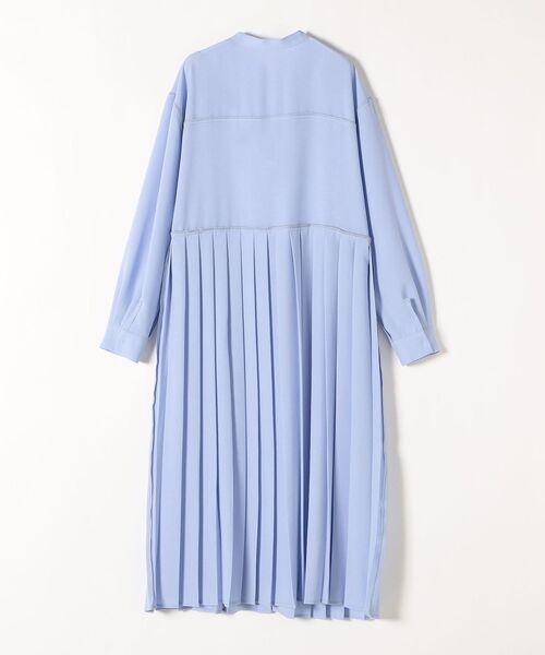 SHIPS any ワンピース any:〈ウォッシャブル〉ジョーゼット プリーツ