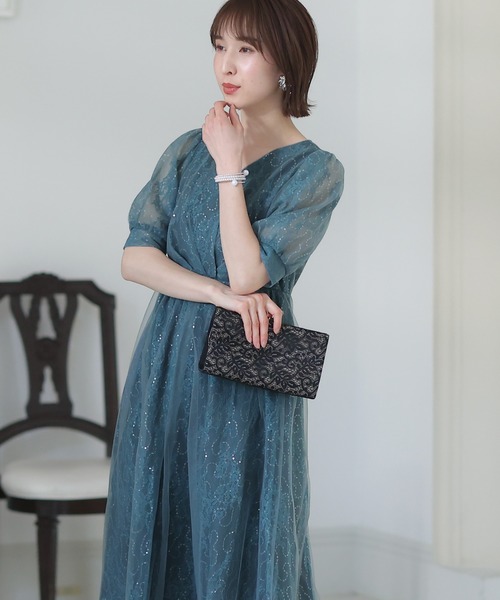 PourVous（プールヴー） ドレス チュール パーティードレス 大きい