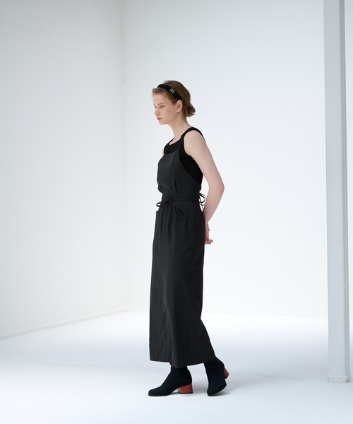 LANVIN en Bleu ワンピース エプロンサロペットワンピース : ZOZOTOWN