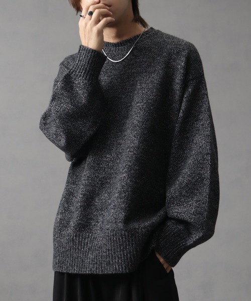 ★大幅値下げ★MENS russeluno ブラックニットセーター welise セーター ニット 「welise/ウェライズ」マルチプル