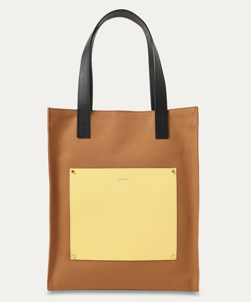 CULLNI（クルニ） トートバッグ Leather Pocket Canvas Tote メンズ