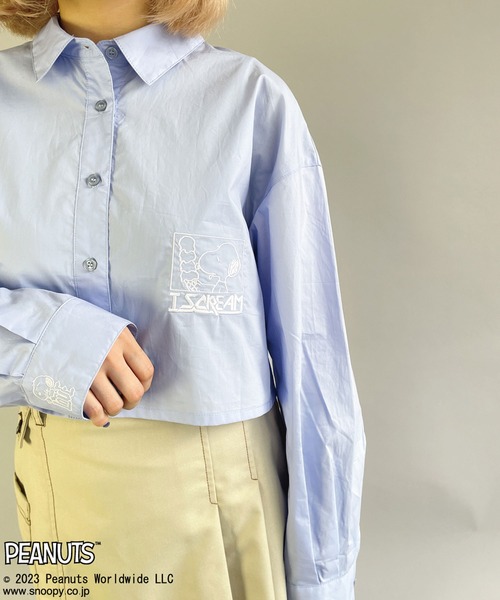 CASTELBAJAC ×SNOOPY　レディース　総柄シャツ CASTELBAJAC ×SNOOPY レディース 総柄シャツ - メルカリ