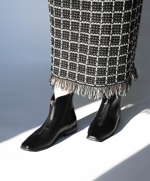 Alexander wang スタッズ ショートブーツ フロントジップ ブラック Alexander wang スタッズ ショートブーツ フロントジップ ブラック