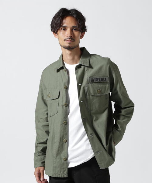 AVIREX シャツ LONG SLEEVE FATIGUE SHIRT / 長袖 ファティーグ