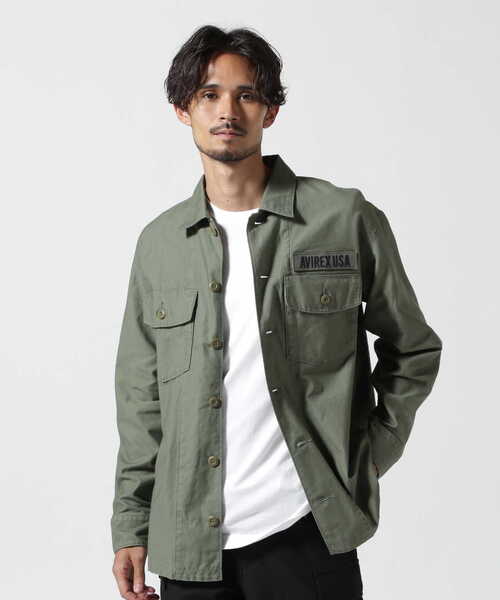 AVIREX シャツ LONG SLEEVE FATIGUE SHIRT / 長袖 ファティーグ