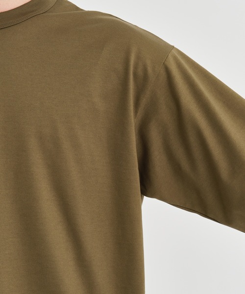 【CINOH チノ 】強撚コットン天竺ジャージードルマンTシャツ CINOH（チノ） tシャツ 「CINOH / チノ」COTTON JERSEY L/S T-SHIRT