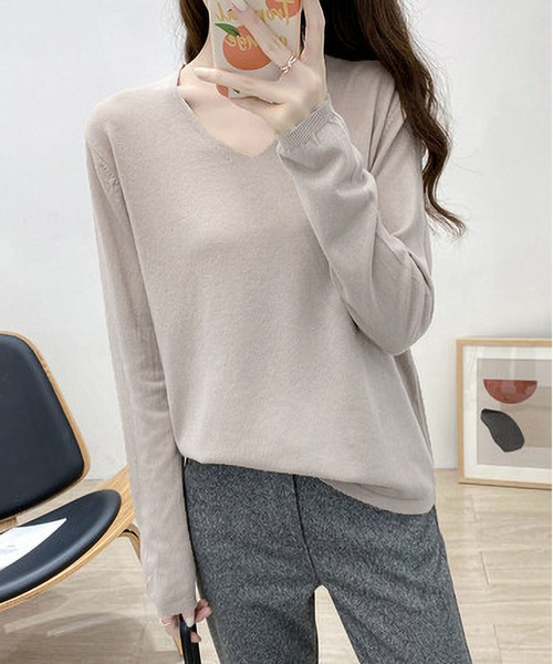 BLANC♡ニット BLANC FICELLE セーター ニット メンズ オーバーサイズ ニット クルー