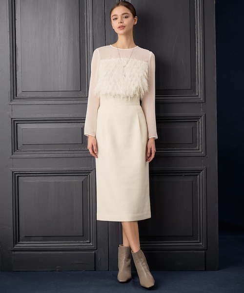 ANAYI ブラウス シャツ カットジャガード レディース : ZOZOTOWN