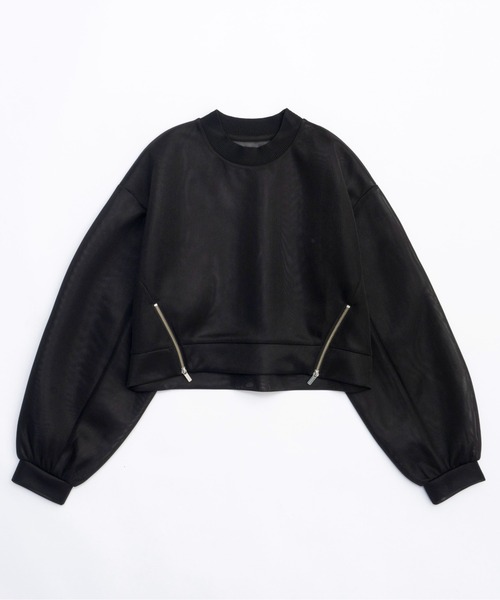 MAISON SPECIAL tシャツ Tシャツ See-through Side Zip Pullover