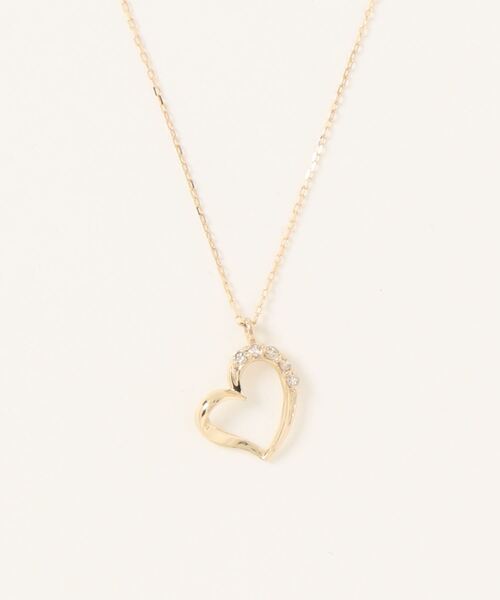 con affetto ネックレス con affetto(ファッション) ネックレス K18ダイヤフラワー