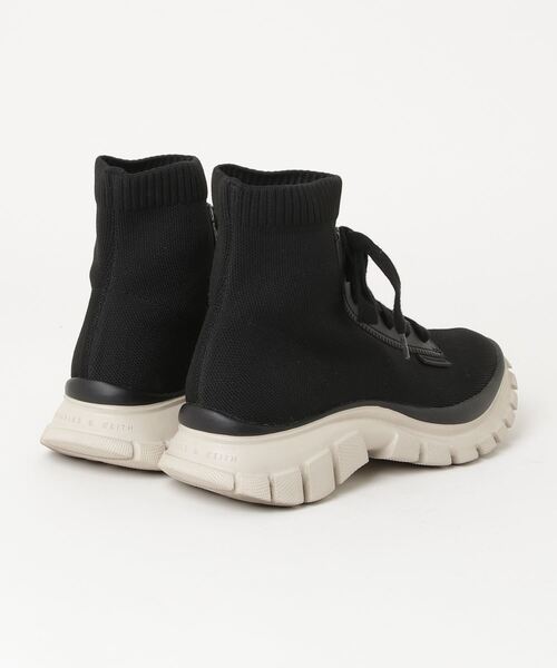 CHARLES & KEITH」 ショートブーツ 23.5cm ブラック レディース 