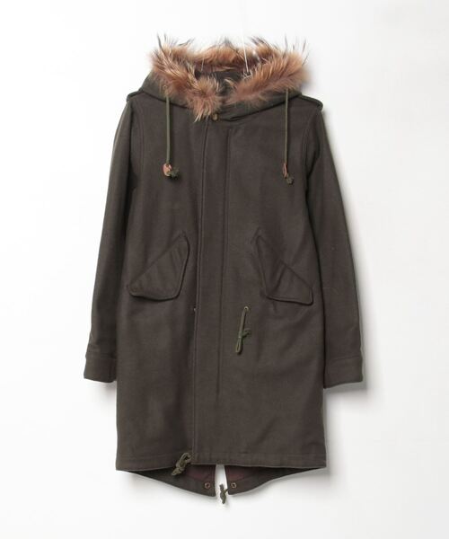 BEAMS BOY」 モッズコート - グリーン レディース : 81179068 