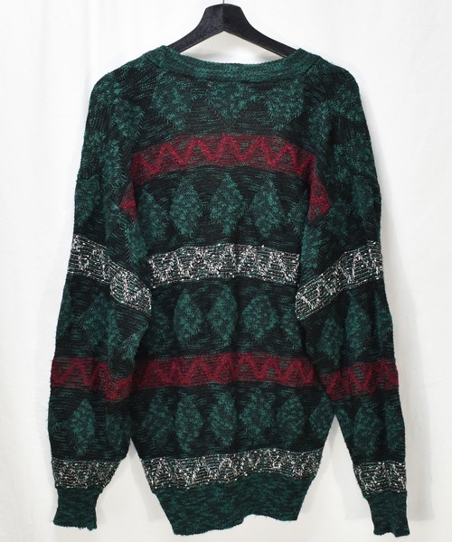 VINTAGE カーディガン 「ヴィンテージ古着」80-90's SANTANA デザイン