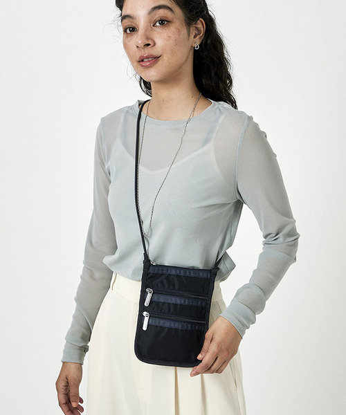 ■LeSportsac■PHONE CROSSBODY ディープシーブルー unisex E/W PHONE CROSSBODYディープシーブルー（ミニバッグ