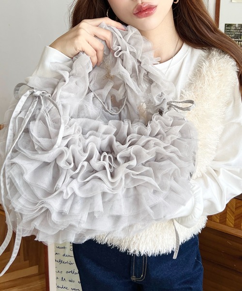 fitmore♡バックチュールフリルジャケット バックチュールフリルジャケット【宅配便】 | Fit more