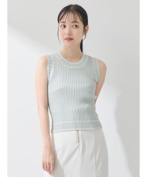 レディース ライン ノースリーブニット ラインノースリーブニット【BLACK】 – ELLIE