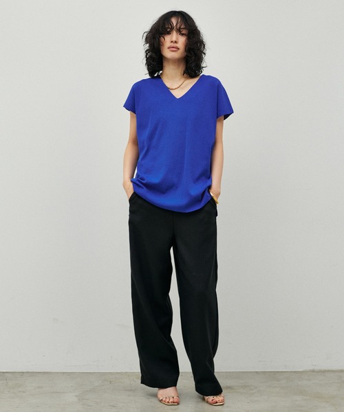 ニット セーター 「LARUTA」UV＆接触冷感前後2WAYニット レディース LARUTA ニット セーター 「LARUTA」UV＆接触冷感前後2WAYニット