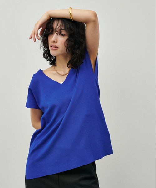 ニット セーター 「LARUTA」UV＆接触冷感前後2WAYニット レディース LARUTA ニット 「LARUTA」」UV＆接触冷感前後2WAYニット