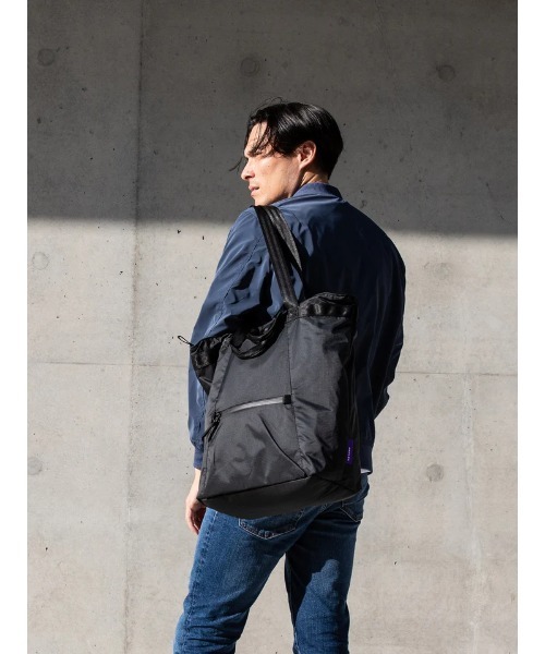 WEXLEY トートバッグ WAYNE LIGHTWEIGHT RECYCLED RIPSTOP BLACK