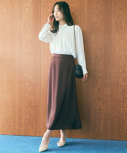 ブラウス シャツ 「洗える」ビジュー ブラウス レディース any SiS ブラウス シャツ 「洗える」ビジュー レディース